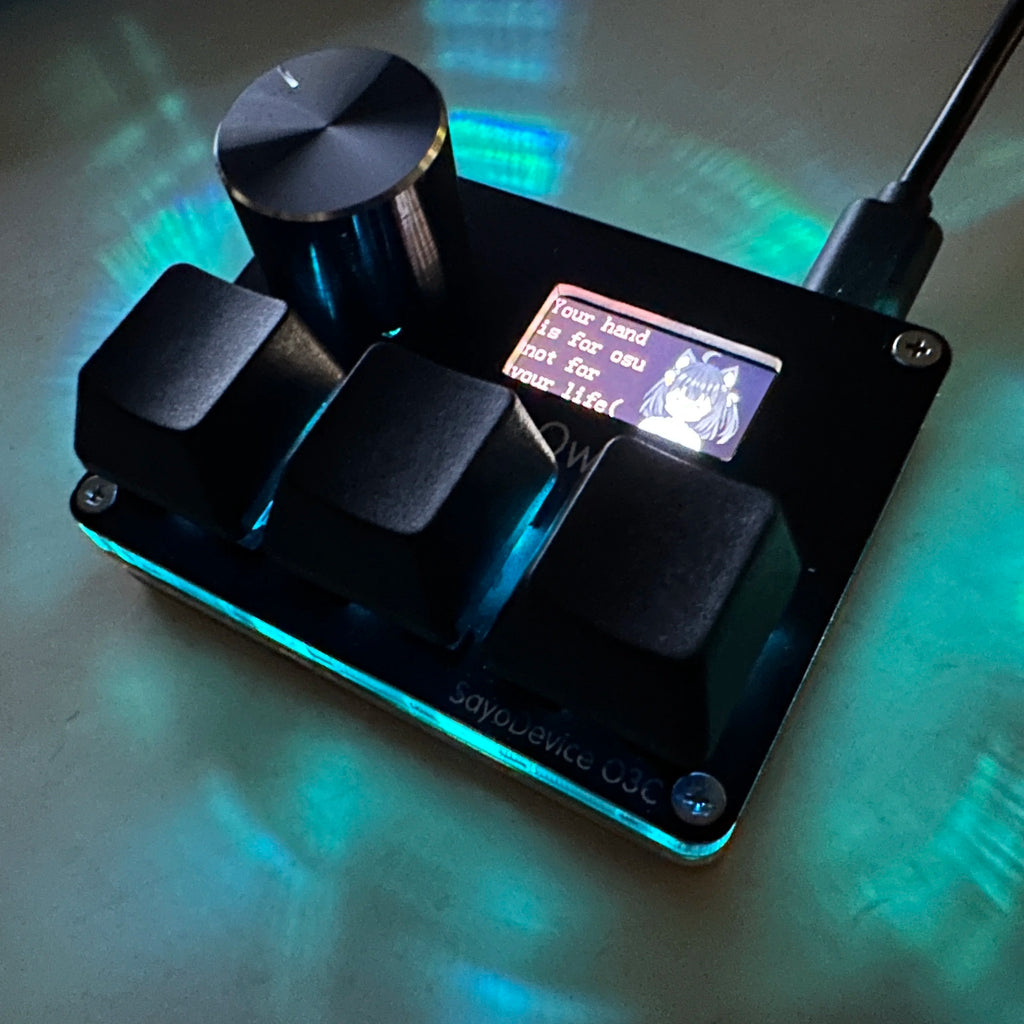 SayoDevice Rapid Trigger Magnetic Switches RGB Music Game Keyboard Volume Knob For O3C DJMAX SDVX Geometry Dash Office Keyboard