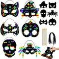 Halloween Scratch Art Mask Set (72pcs)