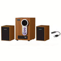Wooden Subwoofer Stereo System with USB-0
